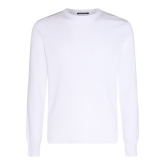 Cp Company - White Cotton Knitwear