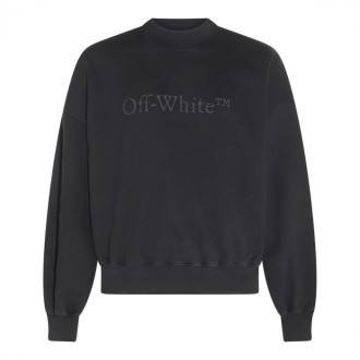 Off-white - Black Cotton Sweatshirt
