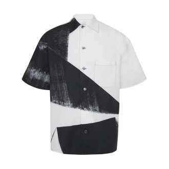 Alexander McQueen `Double Diamond` Boxy Hawaiian Shirt