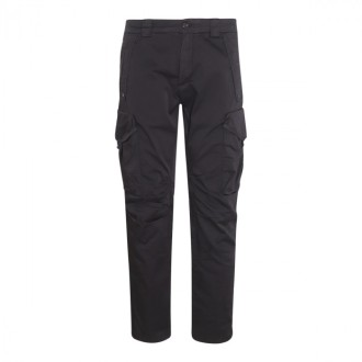 Cp Company - Black Cotton Blend Trousers