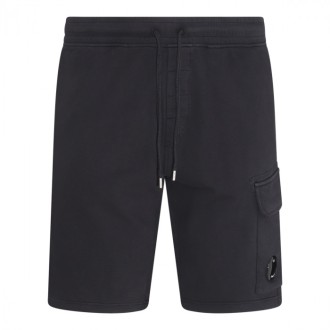 Cp Company - Black Cotton Shorts