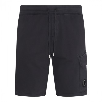 Cp Company - Black Cotton Shorts