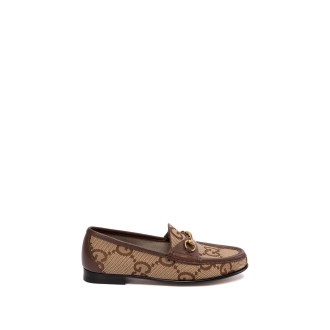 Gucci `Macro Gg` Loafers With Horsebit