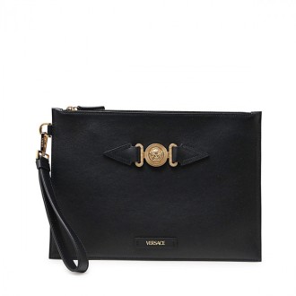 Versace - Black Leather Pouch