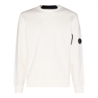 Cp Company - White Cotton Sweatshirt