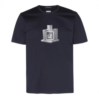 Cp Company - Navy Cotton T-shirt