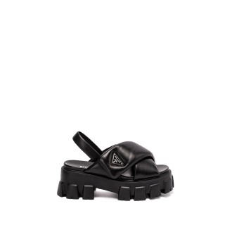 Prada `Monolith` Leather Sandals