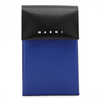 Marni - Black And Blue Faux Leather Crossobody Bag