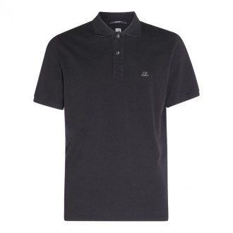 Cp Company - Black Cotton Polo Shirt