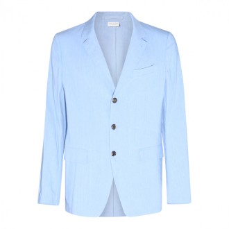 Dries Van Noten - Light Blue Linen And Viscose Blend Blazer