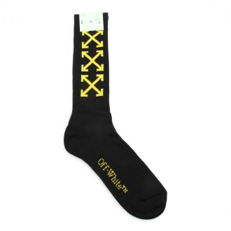 Off-white - Black Cotton Stretch Arrow Bookish Socks