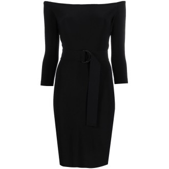 Norma Kamali Off-The-Shoulder Midi Dress