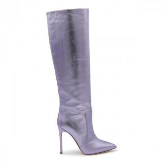 Paris Texas - Lilac Leather Boots