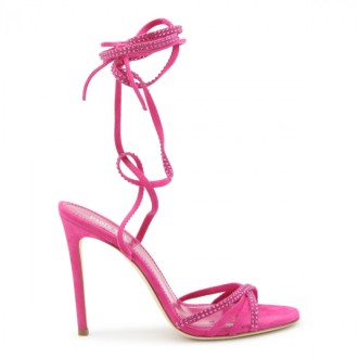 Paris Texas - Pink Suede Holly Nicole Sandals