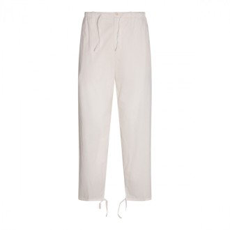 Dries Van Noten - White Cotton Pants