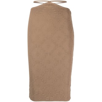 Elisabetta Franchi Knitted Midi Skirt