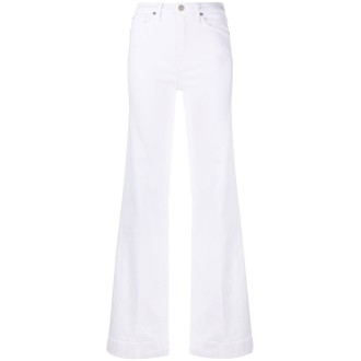 7 For All Mankind `Modern Dojo Luxe Vintage White With Embroidered 7` 
