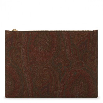 Etro - Paisley Leather Pouche