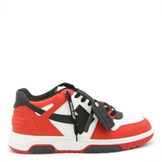 Off-white - Black, Red And White Leather Out Of Office Sneakers