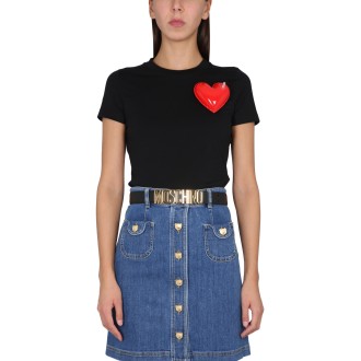 moschino inflatable heart t-shirt