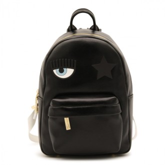 Chiara Ferragni - Black And White Eyelike Backpack