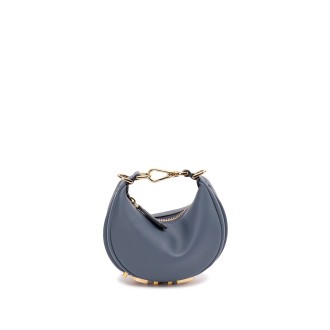 Fendi `Nano Fendigraphy` Leather Hobo Bag