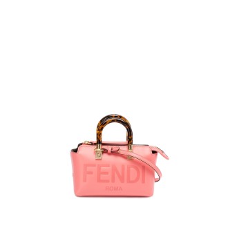 Fendi `By The Way Mini` Leather Small Boston Bag
