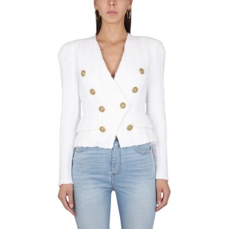 balmain double-breasted jacket