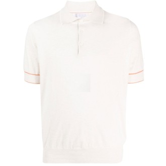 Brunello Cucinelli Short Sleeve Polo Sweater