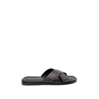Versace `Greca` Flat Sandals