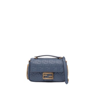Fendi `Baguette Chain Midi` Leather Bag