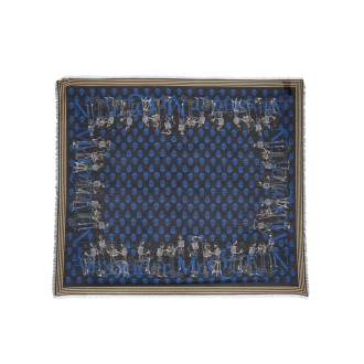 alexander mcqueen fuulard skeleton art