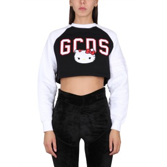 gcds sweatshirt with hello kitty logo