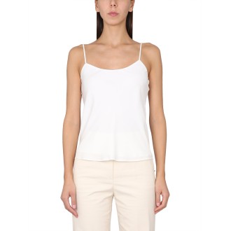 max mara silk charmeuse tuxedo top