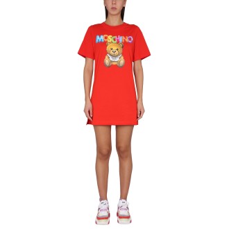 moschino teddy bear t-shirt dress