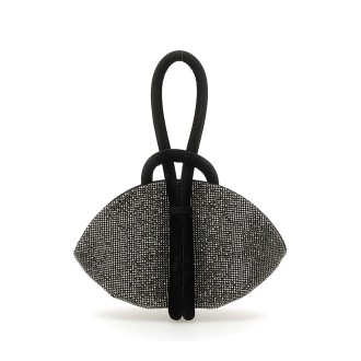 kara knot clutch with crystals