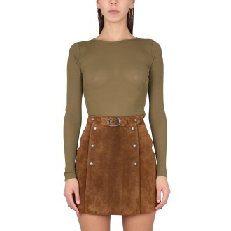 saint laurent short jersey top