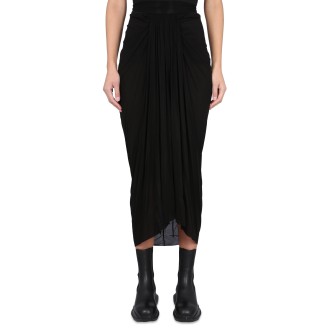 rick owens midi skirt