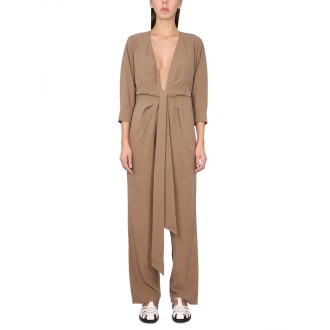 max mara silk canvas jumpsuit