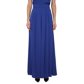 max mara wide silk tuxedo pants