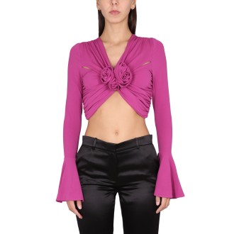 magda butrym 70's crop top