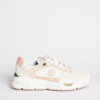 Sneakers Mase 6257G in suede e tessuto beige