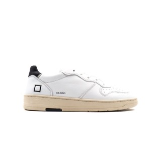 Sneakers Uomo WHITE-BLUE D.A.T.E.  Pelle