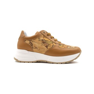 Sneakers Donna CUOIO/GEO BEIGE ALVIERO MARTINI Pelle