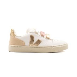 Sneakers Bambino MULTICO-EXTRA-WHITE_SHINY VEJA Pelle