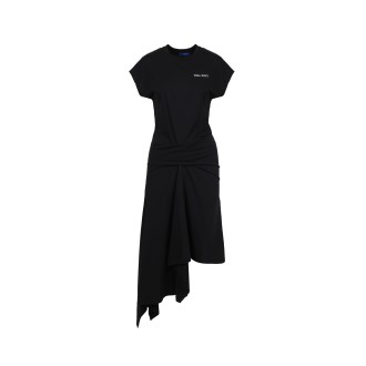 Nina Ricci Asymmetric Midi Cotton Dress L