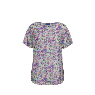 Nina Ricci Multicolor Flowers Print T-Shirt 42