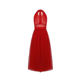 Dolce & Gabbana Mesh Tulle Midi Dress 44