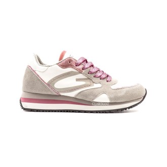 Sneakers Donna White/lilac ALBERTO GUARDIANI Tessuto