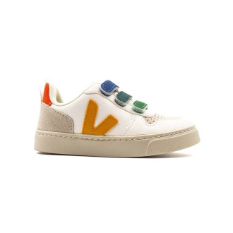 Sneakers Bambino MULTICO-EXTRA-WHITE_OURO VEJA Pelle